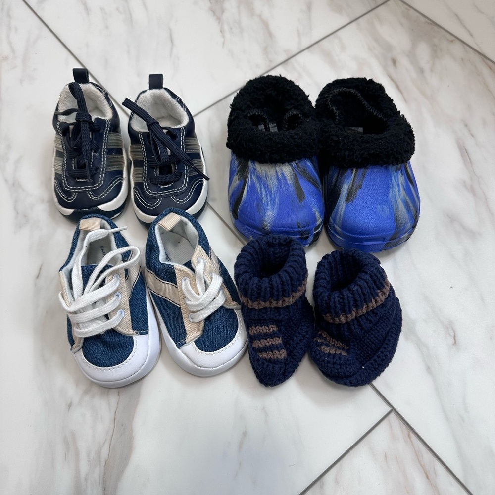 Stylish infant Shoes Set - Blue and Black